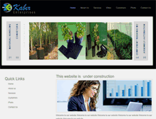 Tablet Screenshot of kabirenterprises.com
